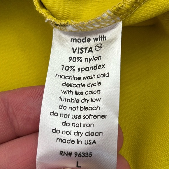 Susana Monaco Square Sweetheart Top Women’s Large Endive Long Sleeve Pullover - Picture 9 of 12